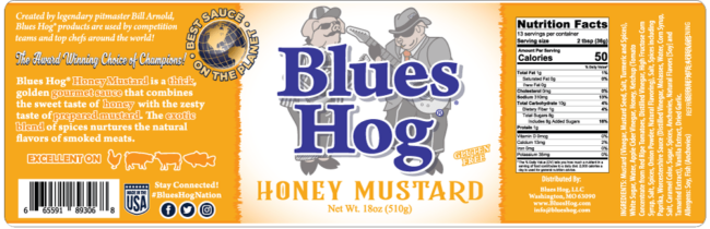 28282 Blues Hog Honey Mustard 18 oz. NEW RUMBLE 1200x